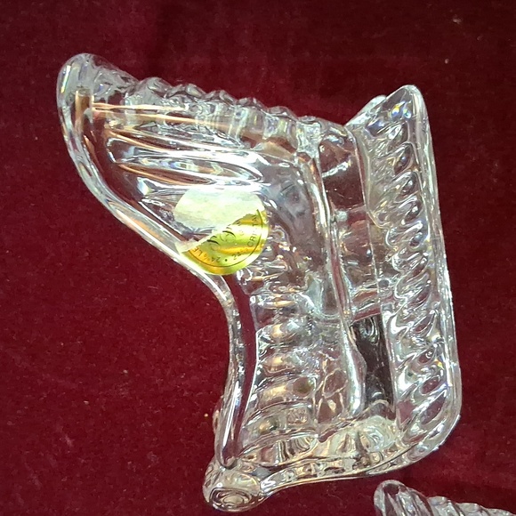 Princess House 24% Lead Crystal Sleigh Candlesticks Taper, Votive (2) Bundle - Picture 3 of 5